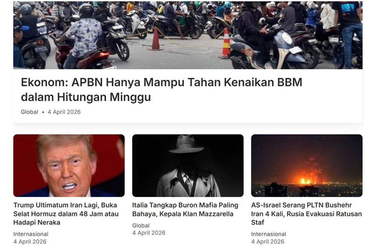 [POPULER GLOBAL] Analisis Ketahanan APBN Terhadap Gejolak BBM hingga Penangkapan Bos Mafia Italia